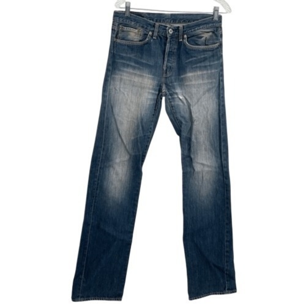 Replay Jeans Men Size 32x34 Blue‎ MV914 Straight Slim